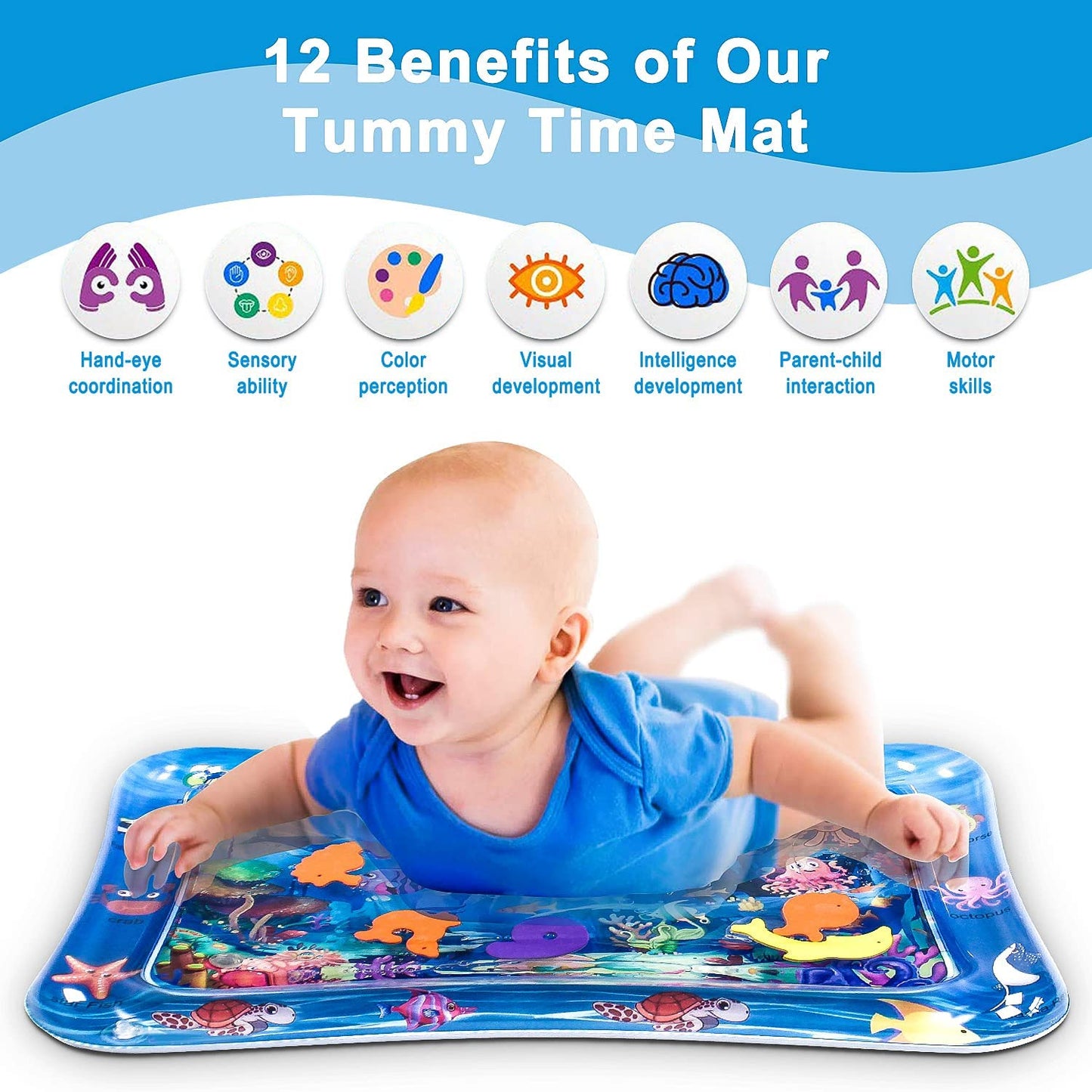 1pc Inflatable PVC Baby Playing Water Mat