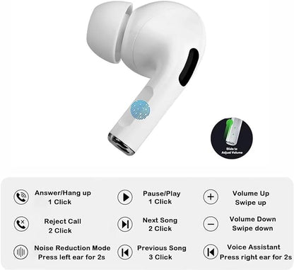 Earbuds Dare to Listen Touch Screen Control Earbuds Tour Pro 2 Z50 Pro Ear Buds Headphones 360 Stereo with Noise Cancellation