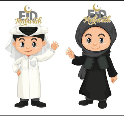 15 Kids Eidi, Tuck card, Eid card, Eidi Envelop (pack 15 with White Envelop)