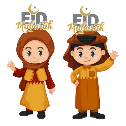 15 Kids Eidi, Tuck card, Eid card, Eidi Envelop (pack 15 with White Envelop)