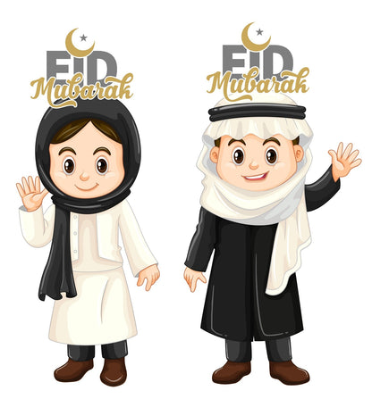 15 Kids Eidi, Tuck card, Eid card, Eidi Envelop (pack 15 with White Envelop)
