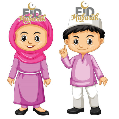 15 Kids Eidi, Tuck card, Eid card, Eidi Envelop (pack 15 with White Envelop)